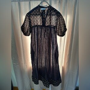 Butterfly Printed Cotton Dress